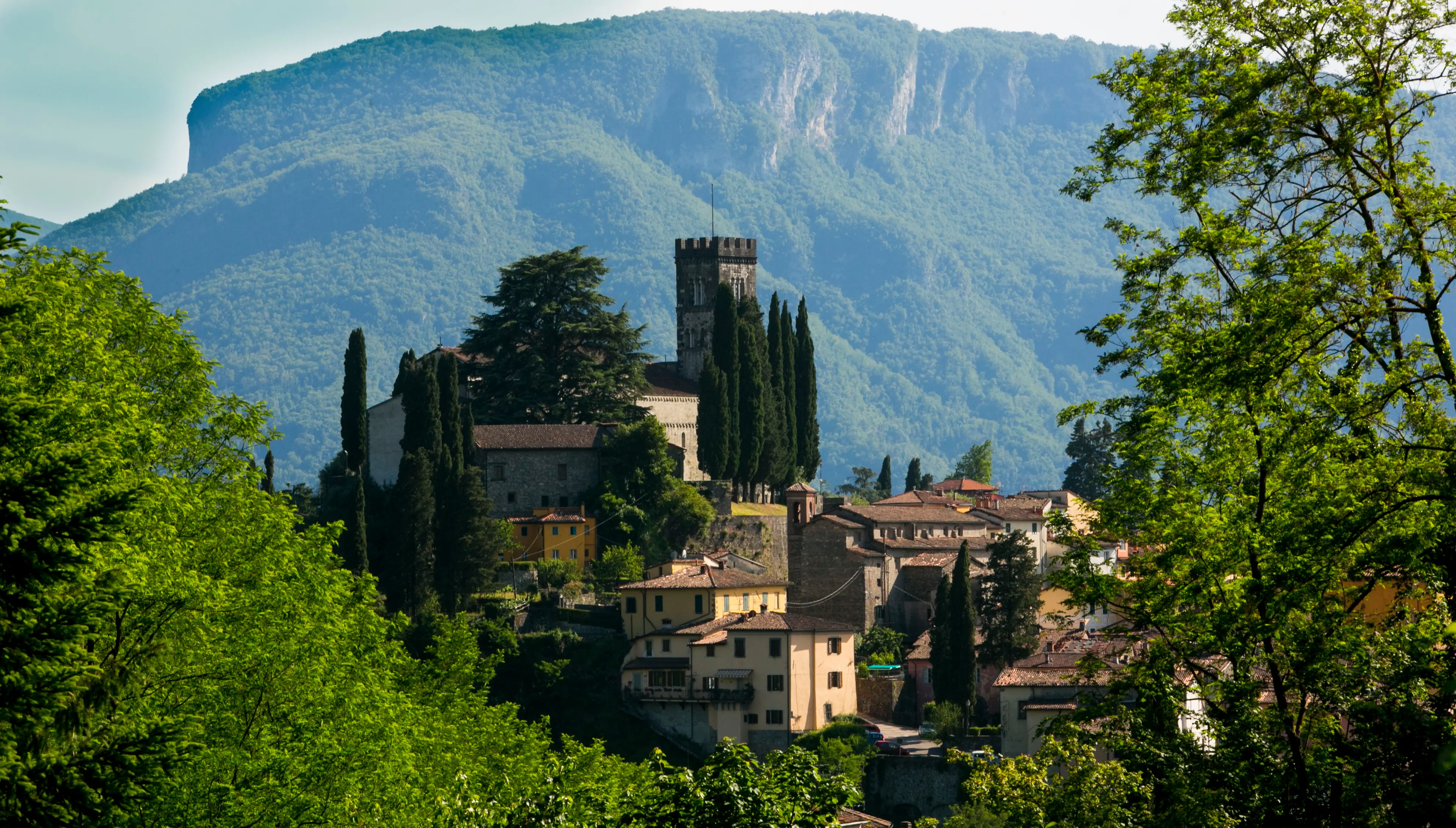 View towards the famous town Barga